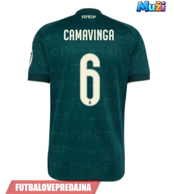 Lacne Muži Futbalové dres Real Madrid Eduardo Camavinga #6 2026-27 Krátky Rukáv - Preč